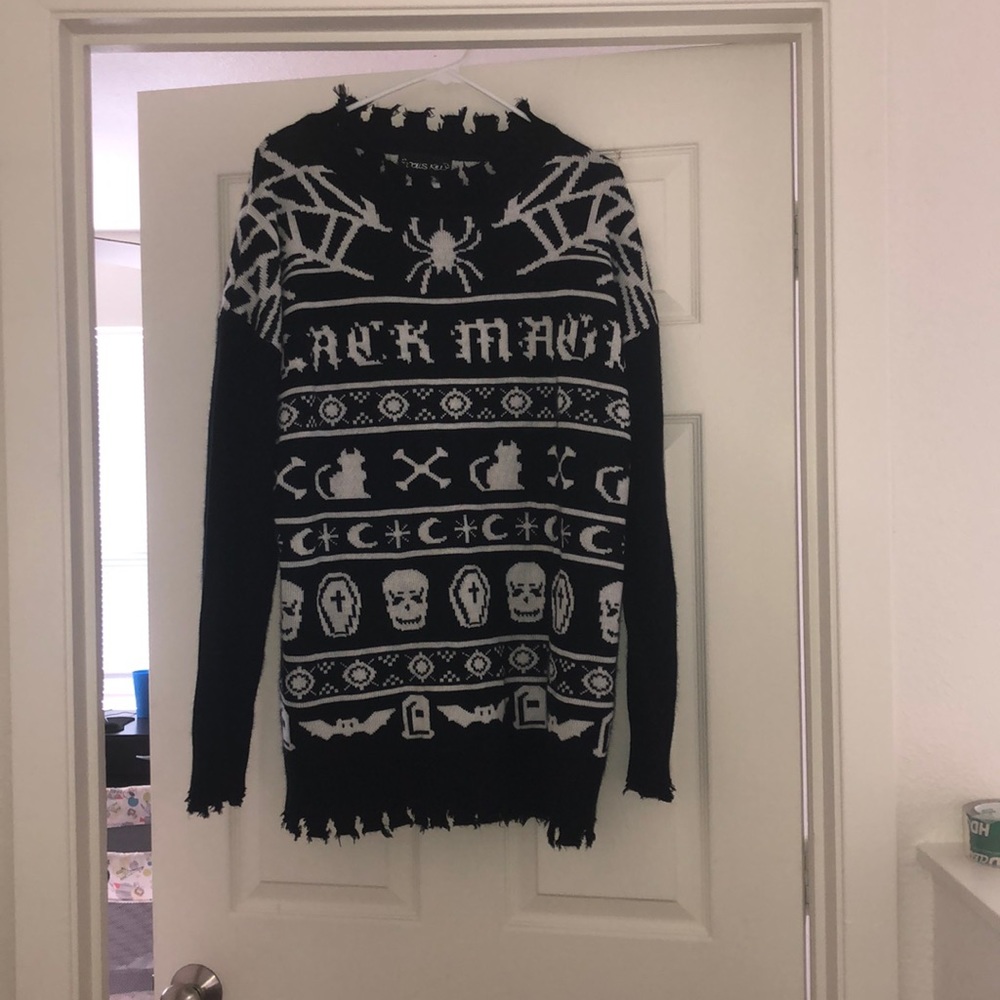 Dolls Kill - HOLIDAY SPIRITZ HALLOWEEN SWEATER